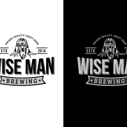 Create original Logo for Wise Man Brewing. Design by Viktoriia Leon