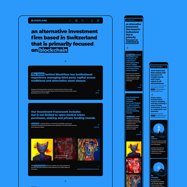 Financial services company site redesign Web page design contest