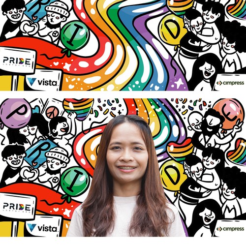 Virtual backgrounds for PRIDE month (multiple winners) Diseño de byangejimenez