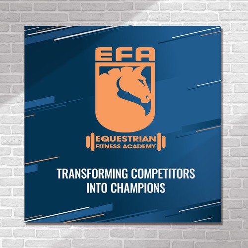 We need an amazingly classic and timeless banner for equestrian fitness academy Design by Halvir