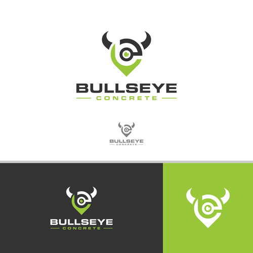 BULLSEYE-Concrete Company Logo Design by B"n"W