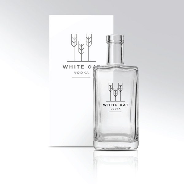 Minimal and premium logo for a vodka brand