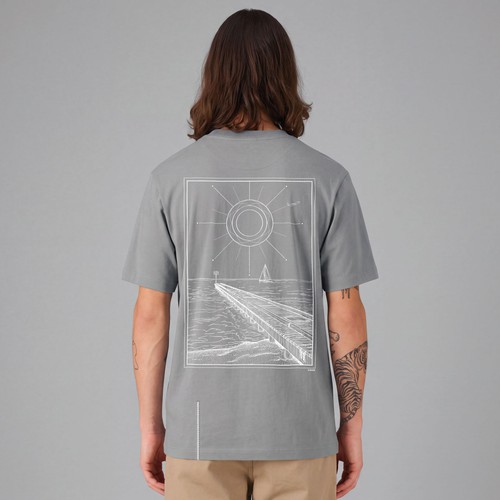 Minimalist Back-Print Graphic for Premium Streetwear T-Shirt - Capsule 01