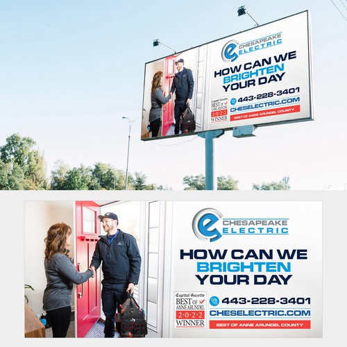 Chesapeake Electric Billboard Design by Titlii