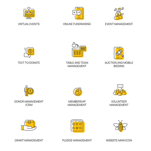 Website Caption Icon and functional illustrations Design by Angga Ramadan