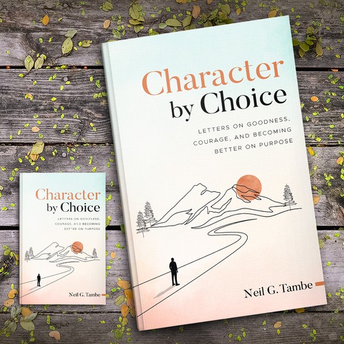 Cover for book of letters on goodness, courage, character Design by Klassic Designs