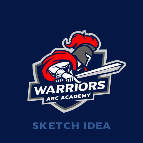 Design a modern logo for a Christian school with a Warriors mascot Design by Thespian⚔️