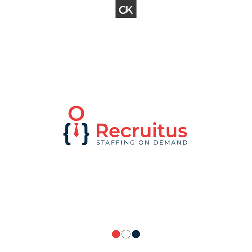 Logo for innovative recruitment company Design by C.K. Desiigns