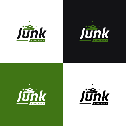 Fun logo for our local, family owned junk removal business Design by NuriCreative