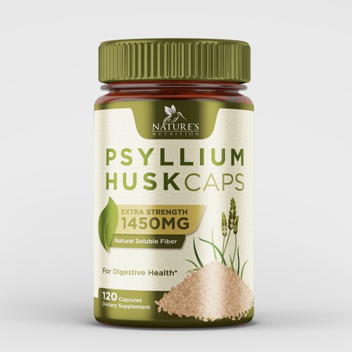 Natural Psyllium Husk Capsules Design needed for Nature's Nutrition Design by EsoWorld