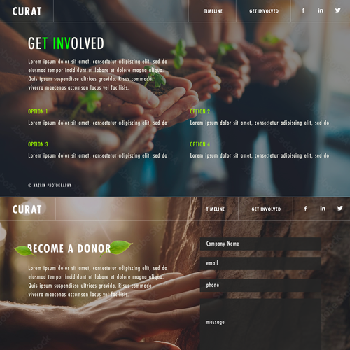 Earth in Focus: A Transformative  Web Experience Highlighting Waste, Pollution, and Sustainability Design by nazdesigns7