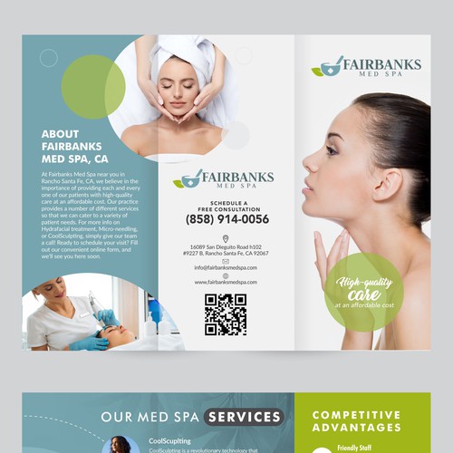 Fairbanks Med Spa Brochure Design réalisé par 99kreative