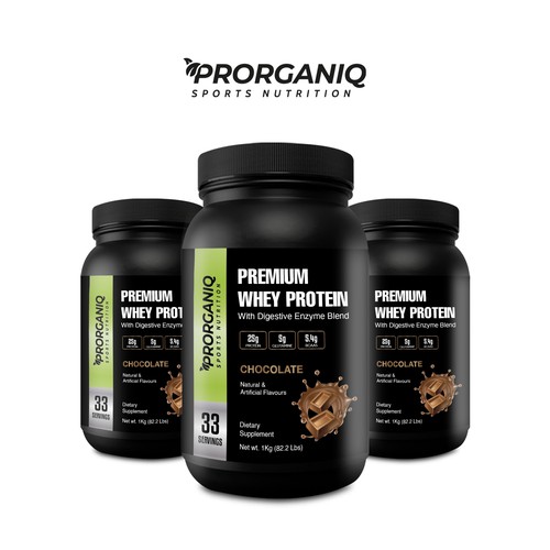 Design Need A Premium Label Design for Whey Protein Supplement di creationMB