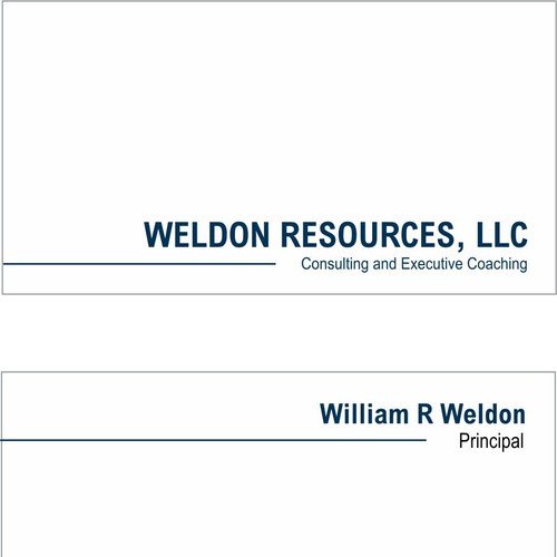 Create the next business card for WELDON  RESOURCES, LLC デザイン by Kipster Design