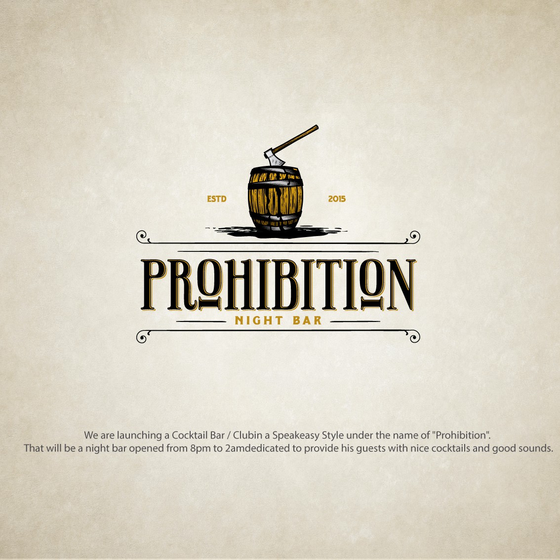 Prohibition Logos - Free Prohibition Logo Ideas, Design & Templates