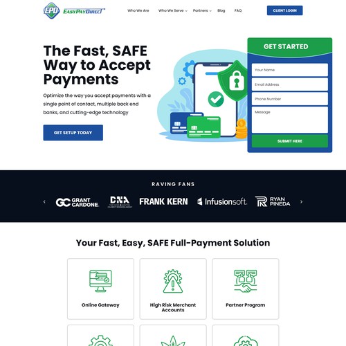 Payment Processing Website Design Design by Askdigital