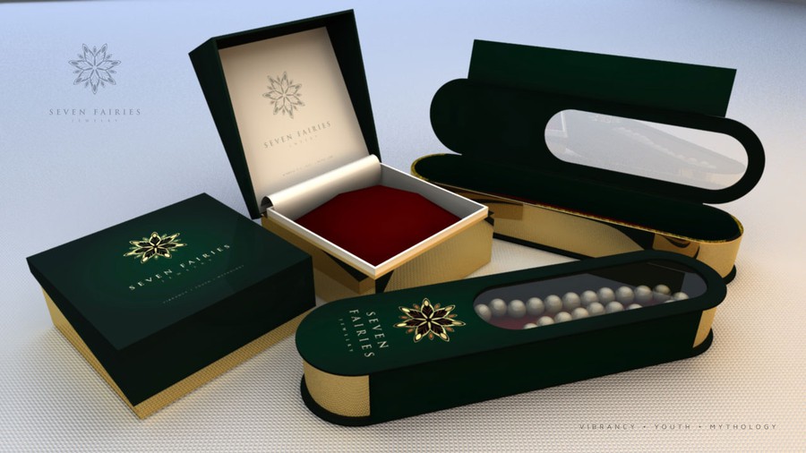 Portable, funky, luxurious packaging design for SEVEN FAIRIES JEWELRY ...