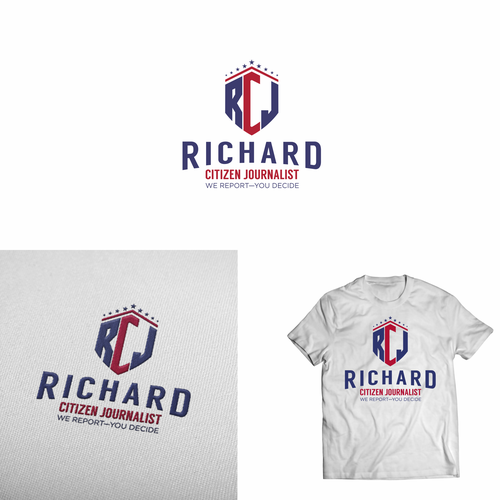 Richard citzen journalist brand/t-shirt design | Logo & brand identity pack  contest | 99designs