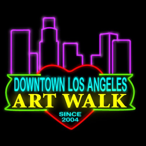 Downtown Los Angeles Art Walk logo contest Design por lizzypurry
