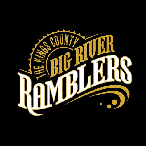 Fun old-school-country-band logo. Design réalisé par gcsgcs