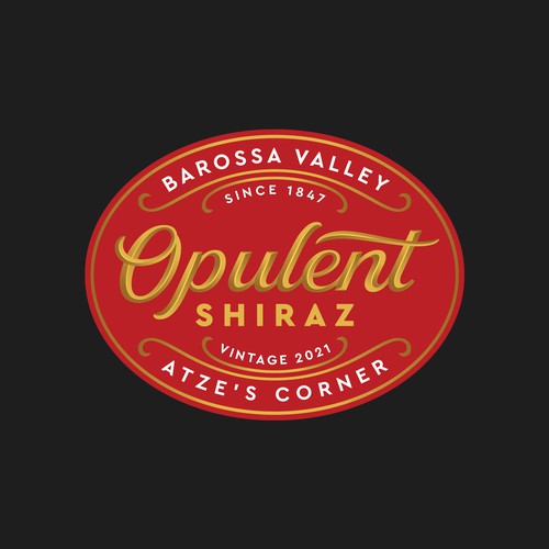 Wine label design. Change suggestions for existing front label. Design by Keyshod