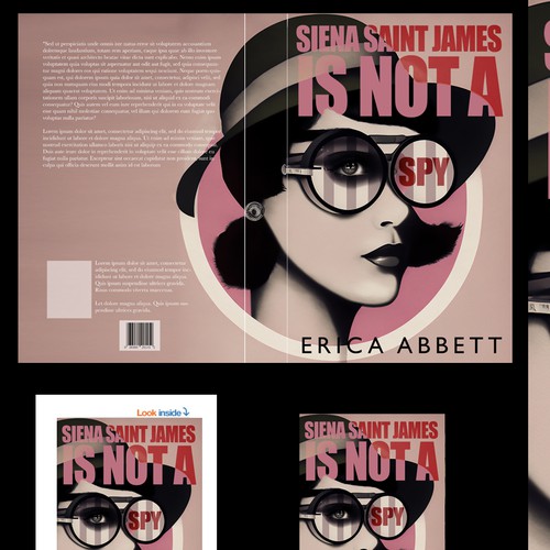 Book cover for fun female spy book Design by Data Portraits