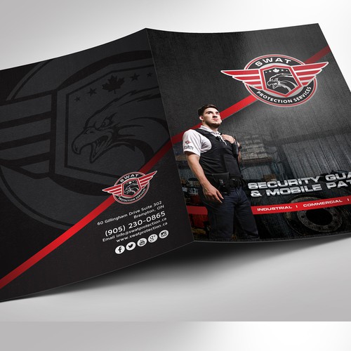 Create an attractive Presentation Folder for a Security Company!! Design by Qinkqink