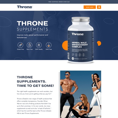 Supplement Website Design réalisé par Designer's Spot