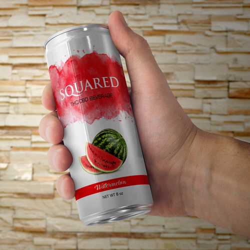 Clean - edgy beverage can for THC / CBD drink Design by SONUPARMAR