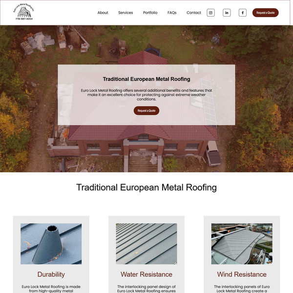 Optimisation of Euro Lock Metal Roofing