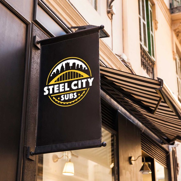 Design by ndengdesign titled "STEEL CITY SUBS"