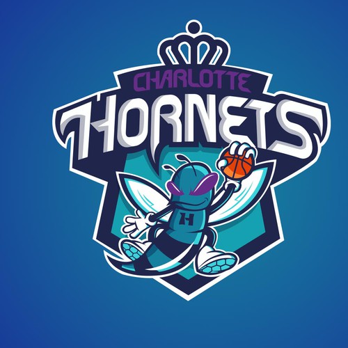 Community Contest: Create a logo for the revamped Charlotte Hornets! Réalisé par Hugor1