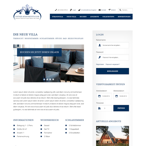 Web page design contest entry by projekt38