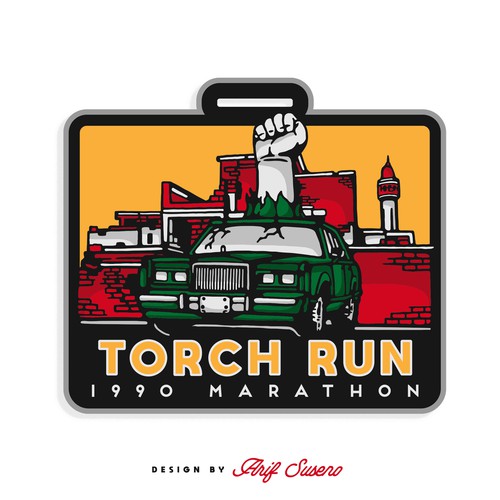 marathon medal Design by ArifSuseno