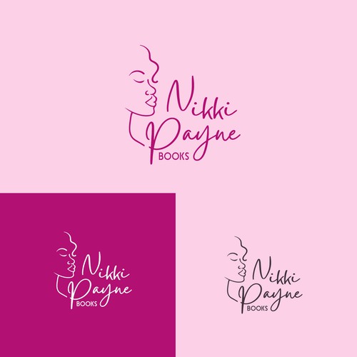 Romance author logo Design by paw vector