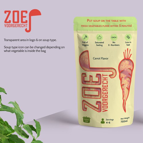 Modern / trendy soup packaging! Diseño de Vali MDX
