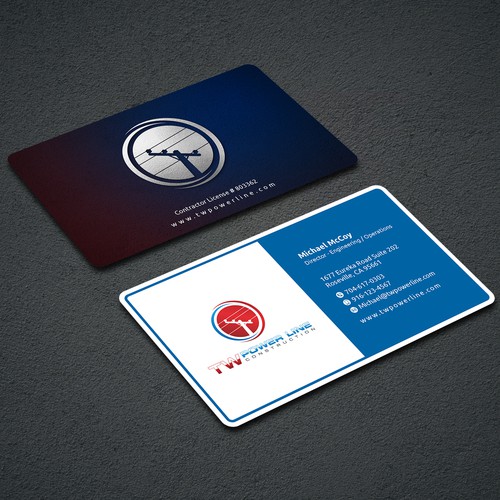 Business Card for a high voltage company Design by dkuadrat™