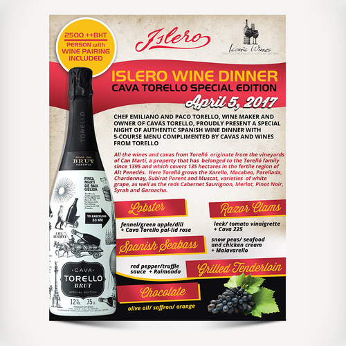 Tasting Menu Design Design by Nevermura