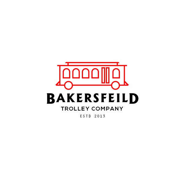 Trolley company logo concept