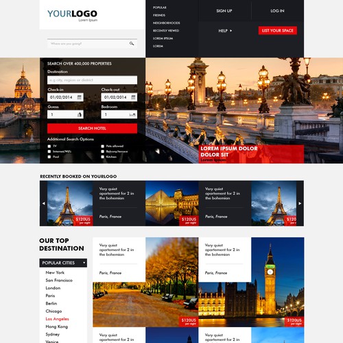 Create The Most Awesome Landing Page For A Vacation Rental Site