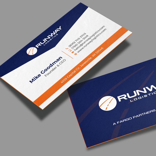 Design di Runway Logistics Business Card di Muaz™