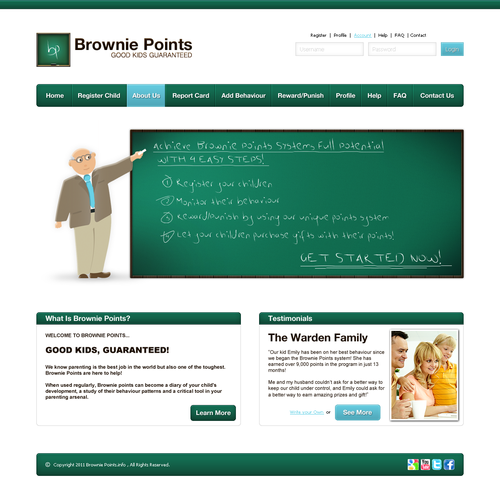 New website design wanted for Brownie Points Diseño de Batz