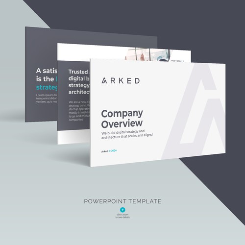 Arked company PowerPoint presentation Design by Joemar Concepts