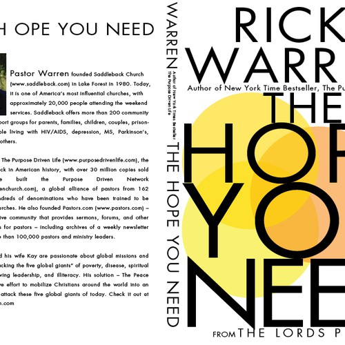 Design Rick Warren's New Book Cover Design por patrickgrady