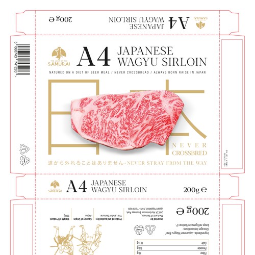 100% JAPANESE WAGYU STEAK Design by MarsiDesign