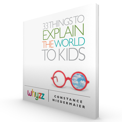 Create a book cover for - 33 Things to explain the world to kids. Réalisé par poppins