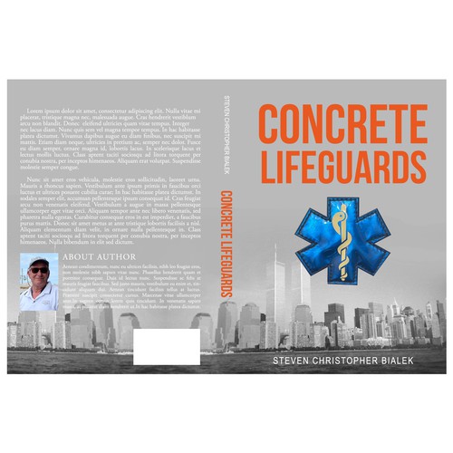 Nonfiction book cover for an EMT memoir. Design por Nitsua