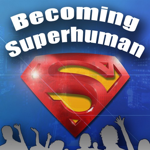 "Becoming Superhuman" Book Cover Réalisé par Nicholas Elam