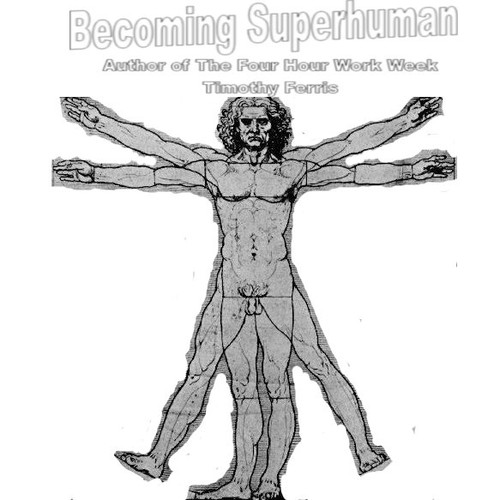"Becoming Superhuman" Book Cover Design by gabe_audick