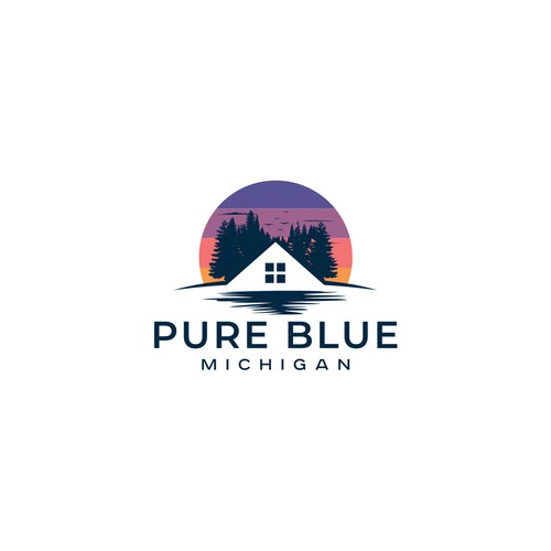 Pure Blue Michigan Design by funkyleviz